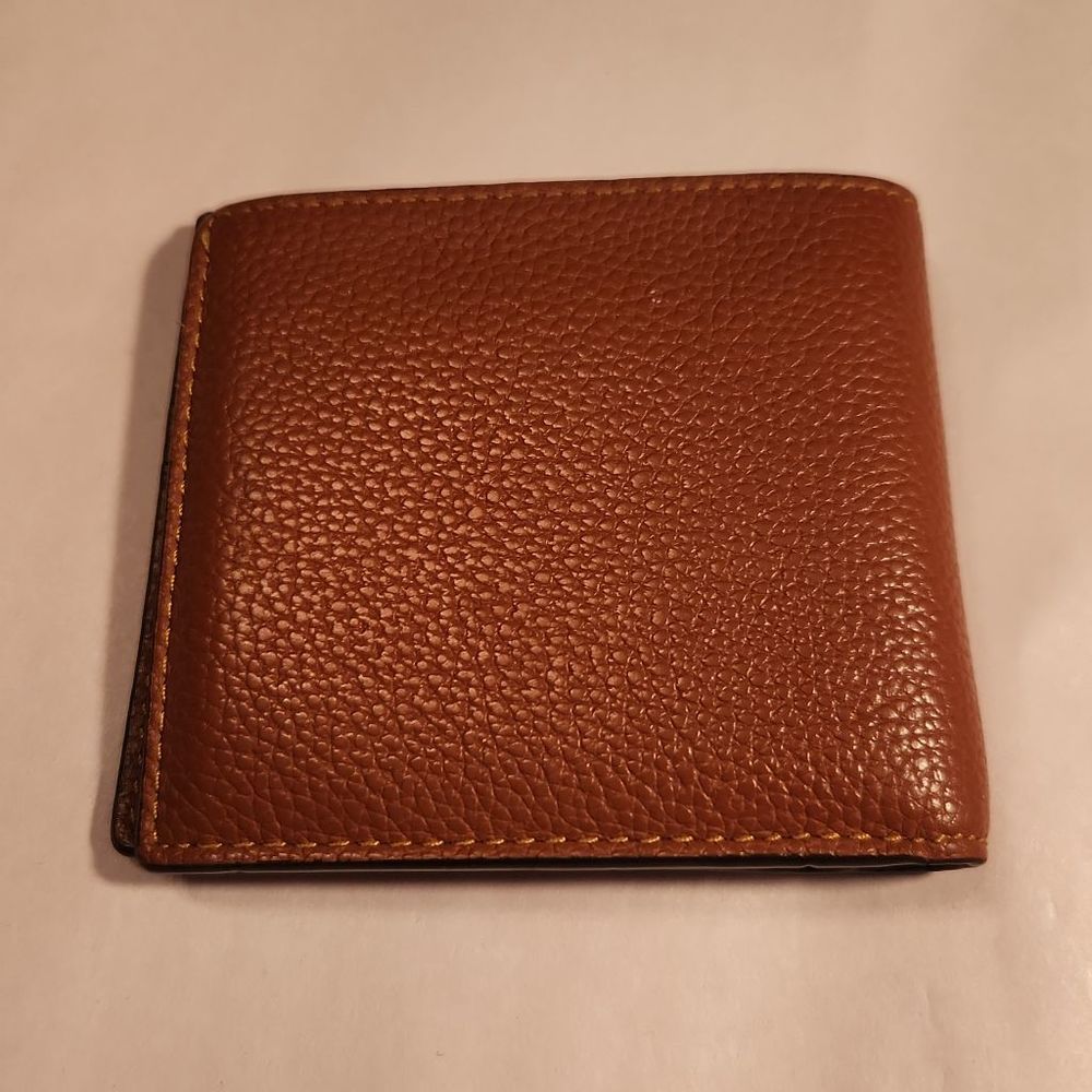 Coach Brown Leather Bifold Wallet - Picture 3 of 3